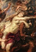 RUBENS, Pieter Pauwel The Consequences of War (detail) Spain oil painting artist